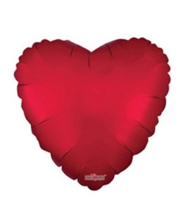 MYLAR CUORE 18" ROSSO SATINATO 16259-18