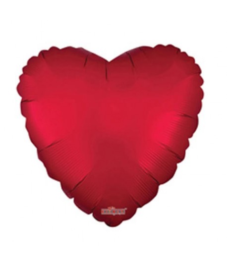 MYLAR CUORE 18" ROSSO SATINATO 16259-18