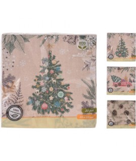 TOVAGLIOLI NATALE CM33X33 20PZ PINO 0310