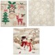 TOVAGLIOLI NATALE CM33X33 20PZ CREMA DEC