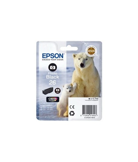 INKJET EPSON T2611 26 NERO FOTO