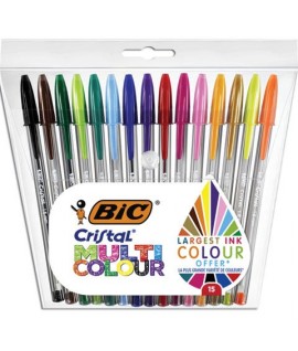 PENNA SF. BIC CRISTAL MULTICOLOR SET 15C