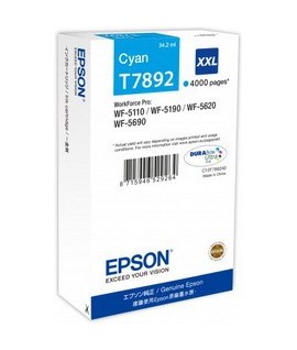 INKJET EPSON T7892 CIANO 4 K