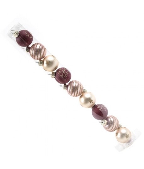 SFERA D30 ORO/BORDEAUX DECOR 9PZ 582057