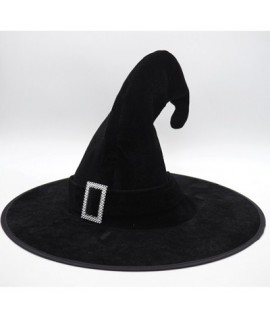 CAPPELLO STREGA VELLUTO NERO H30 18161