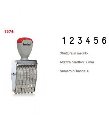 NUMERATORE TRODAT 1576 6 COLONNE 7MM