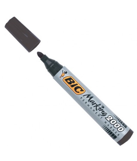 MARCATORE BIC 2000 INDEL. PT NERO 12PZ