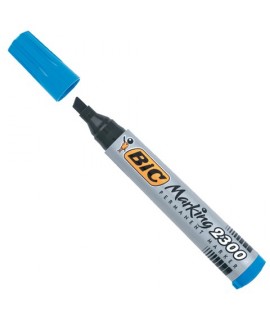 MARCATORE BIC 2300 INDEL. PS BLU 12PZ