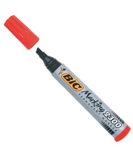 MARCATORE BIC 2300 INDEL. PS ROSSO 12PZ