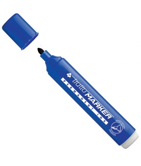 MARCATORE TRATTO MARKER PT BLU 12PZ