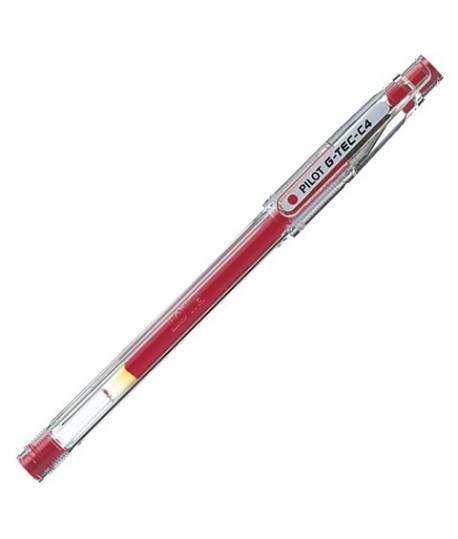 ROLLER GEL PILOT G-TEC C4 ROSSO