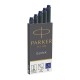 CARTUCCE STILO PARKER QUINK NERO 5PZ