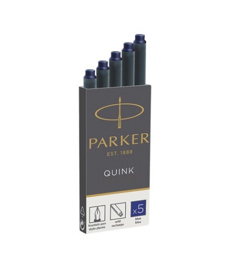 CARTUCCE STILO PARKER QUINK NERO 5PZ