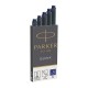 CARTUCCE STILO PARKER QUINK BLU 5PZ