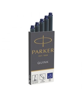 CARTUCCE STILO PARKER QUINK BLU 5PZ