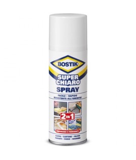 COLLA SPRAY BOSTIK CHIARO 2 IN 1 500ML