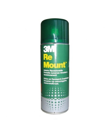 ADESIVO SPRAY 3M REMOUNT RIPOSIZ 400ML