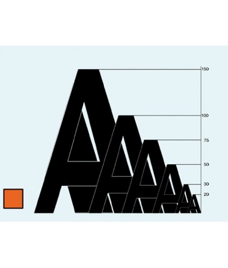 LETTERA ADESIVA LETTERFIX CM5 FLUORO