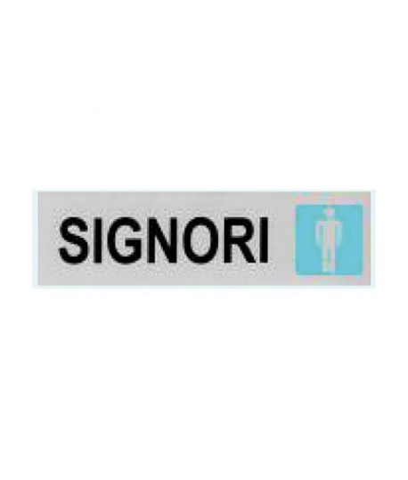 TARGA LETT ADESIVA SIGNORI CM 4X15