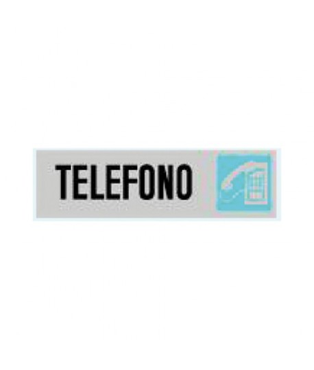 TARGA LETT ADESIVA TELEFONO CM 4X15