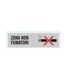 TARGA LETT ADES ZONA NON FUMATORI CM4X15
