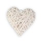 CUORE IN SALICE ARTE' H.10 BIANCO