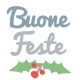 FUSTELLA SIZZIX 662327 BUONE FESTE E AGR