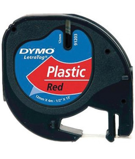 NASTRO DYMO 91203 LT PLAST 12MM 4M ROSSO