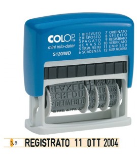 POLINOMIO-DATARIO COLOP S120/WD 4MM