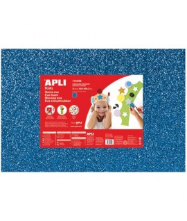 GOMMA EVA GLITTER APLI 40*60 BLU 3FF