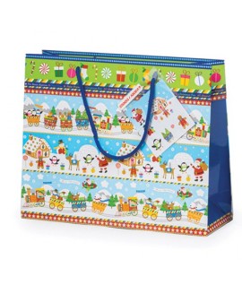 SHOPPER STAR NATALE TRENINO 30X37 474