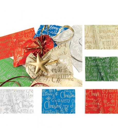 BUSTA PNP CM 35X50 XMAS WORD 50PZ