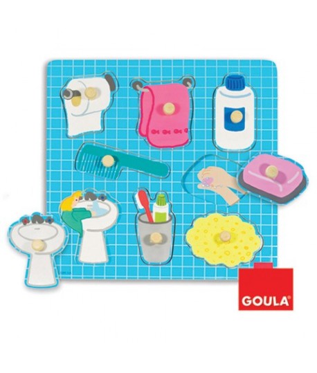 GOULA 53032 PUZZLE BAGNO BIMBI LEGNO