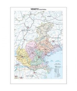 CARTA MURALE BELLETTI VENETO FIS/POL