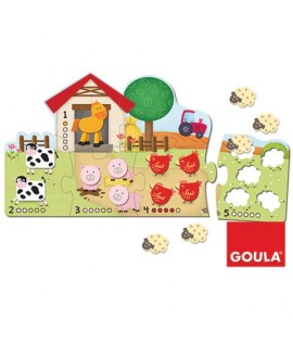 GOULA 53438 PUZZLE 1-5 IN LEGNO