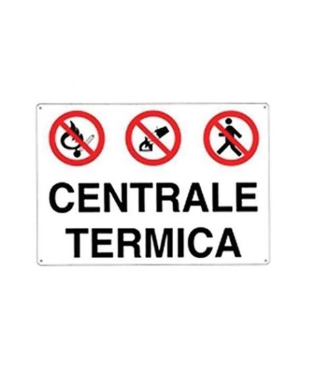 CARTELLO PVC CM 20X30 CENTRALE TERMICA