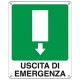 CARTELLO ALL. 25*31 USCITA D'EMERGENZA