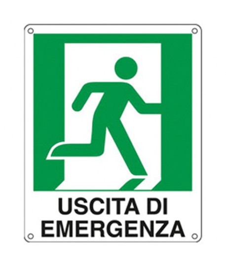 CARTELLO ALL. 25*31 USCITA EMERGENZA DX