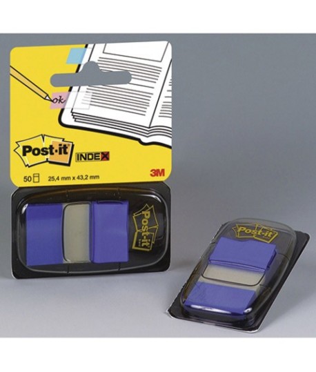 POST-IT INDEX 3M 680-2 BLU CF.50PZ