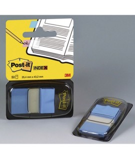 POST-IT INDEX 3M 680-23 BLU VIV. CF.50PZ