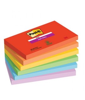 POST-IT 3M SUPER STICKY 655 PLAYFUL 6PZ