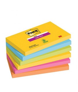 POST-IT 3M SUPER STICKY 655 CARNIVAL 6PZ