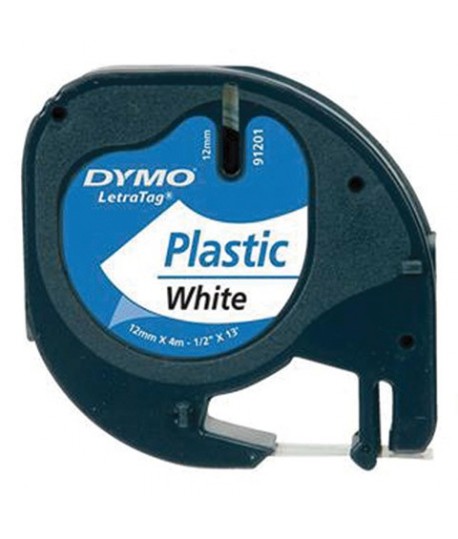 NASTRO DYMO 91201 LT PLAST 12MM 4M BIANC