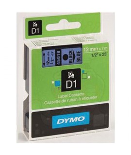 NASTRO DYMO 45016 D1 12MM 7M NERO/BLU