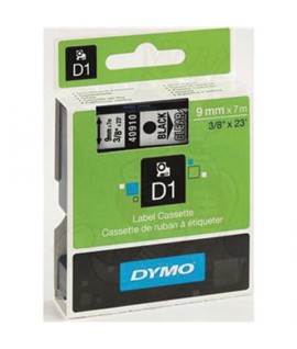 NASTRO DYMO 40910 D1 MM9 NERO/TRASP