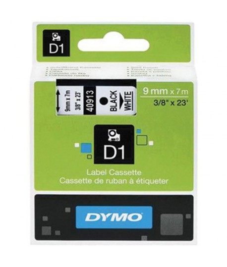 NASTRO DYMO 40913 D1 MM9 NERO/BIANCO