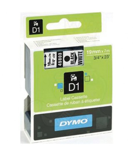 NASTRO DYMO 45803 D1 MM19 NERO/BIANCO