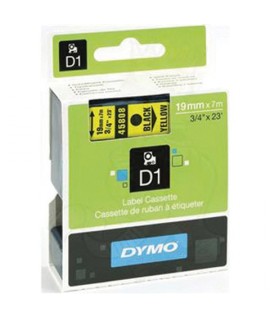 NASTRO DYMO 45808 D1 MM19 NERO/GIALLO