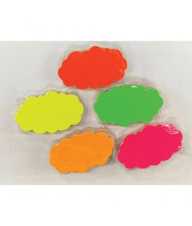 SEGNAPREZZO FLUO NUVOLA CM.6*11 50PZ