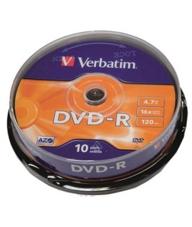 DVD-R VERBATIM 43523 4,7GB SPINDLE 10PZ